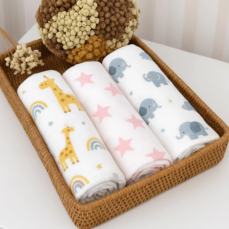 Muslin Baby Blanket Set